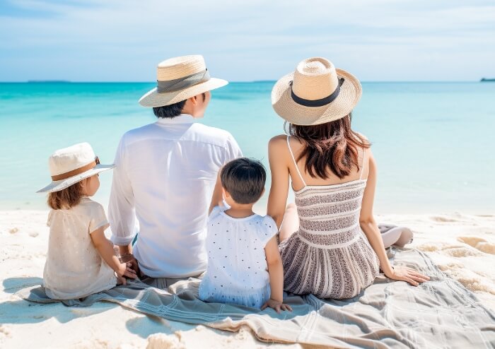 家族や友人と沖縄旅行